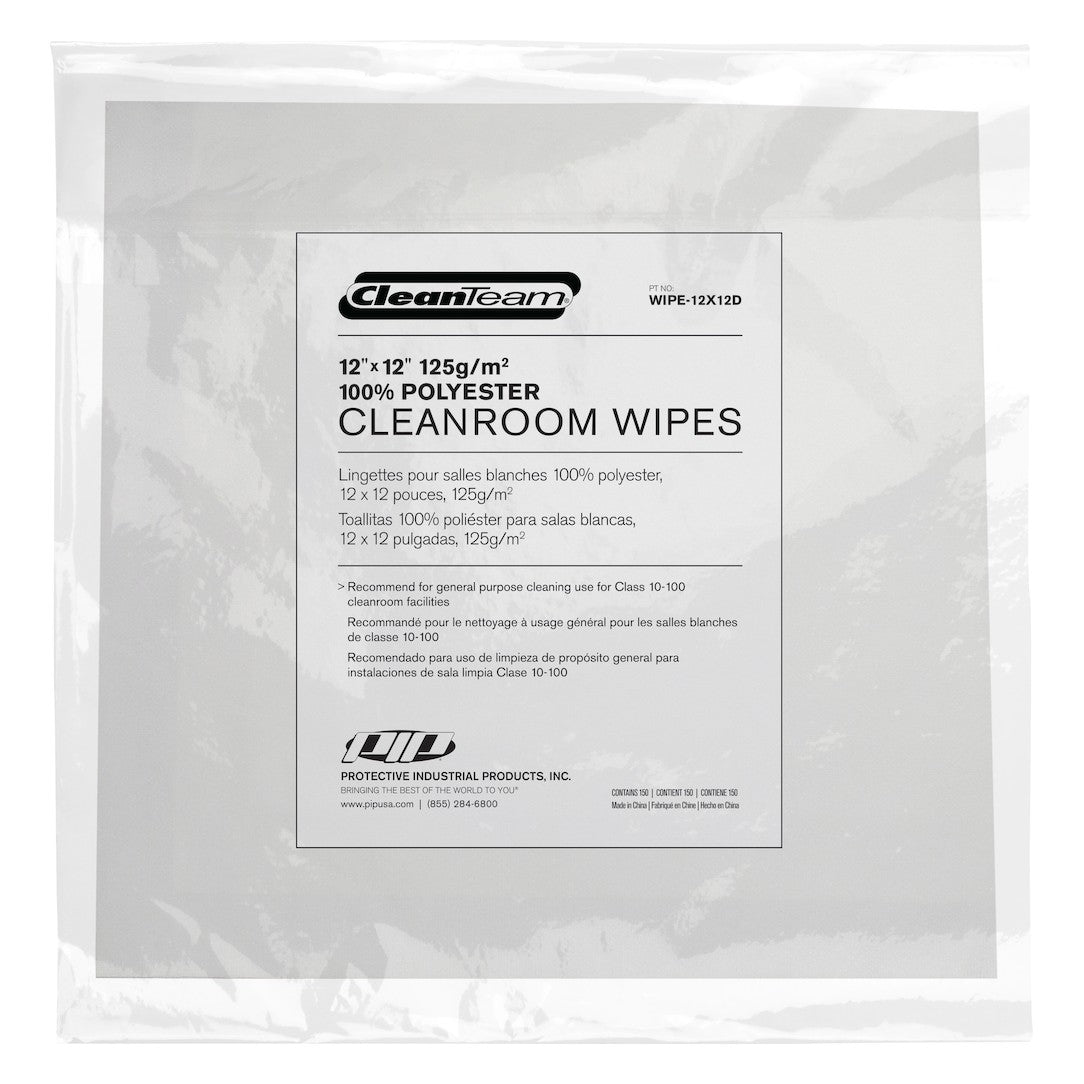 CleanTeam WIPE-12x12D 12" x 12" 100% Polyester Wipe