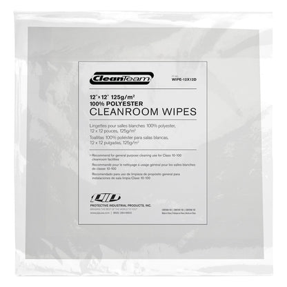 CleanTeam WIPE-12x12D 12" x 12" 100% Polyester Wipe