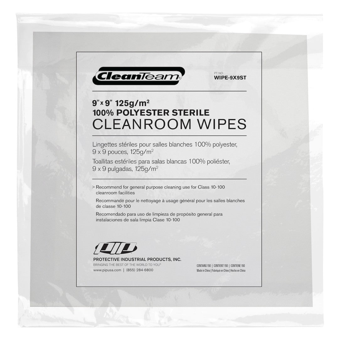 CleanTeam WIPE-9X9ST 9" x 9" Sterile Wipe