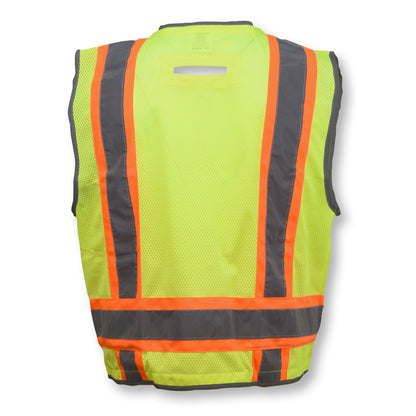 Radians SV6H - Type R Class 2 Heavy Duty Two Tone Mesh Surveyor Vest with Solid Pockets - additional view