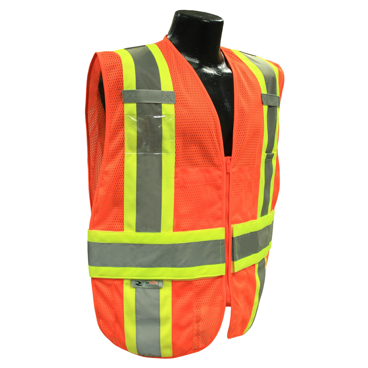 Radians SV23-2 - Type R Class 2 Expandable Two Tone Mesh Safety Vest - Hi-Vis Orange