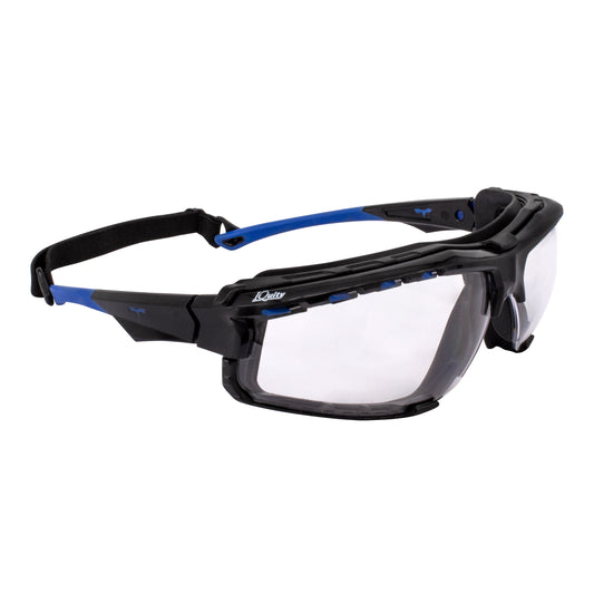 Radians TXE-IQ - Thraxus Elite™ - IQuity Safety Eyewear - Black / Blue / Clear IQ