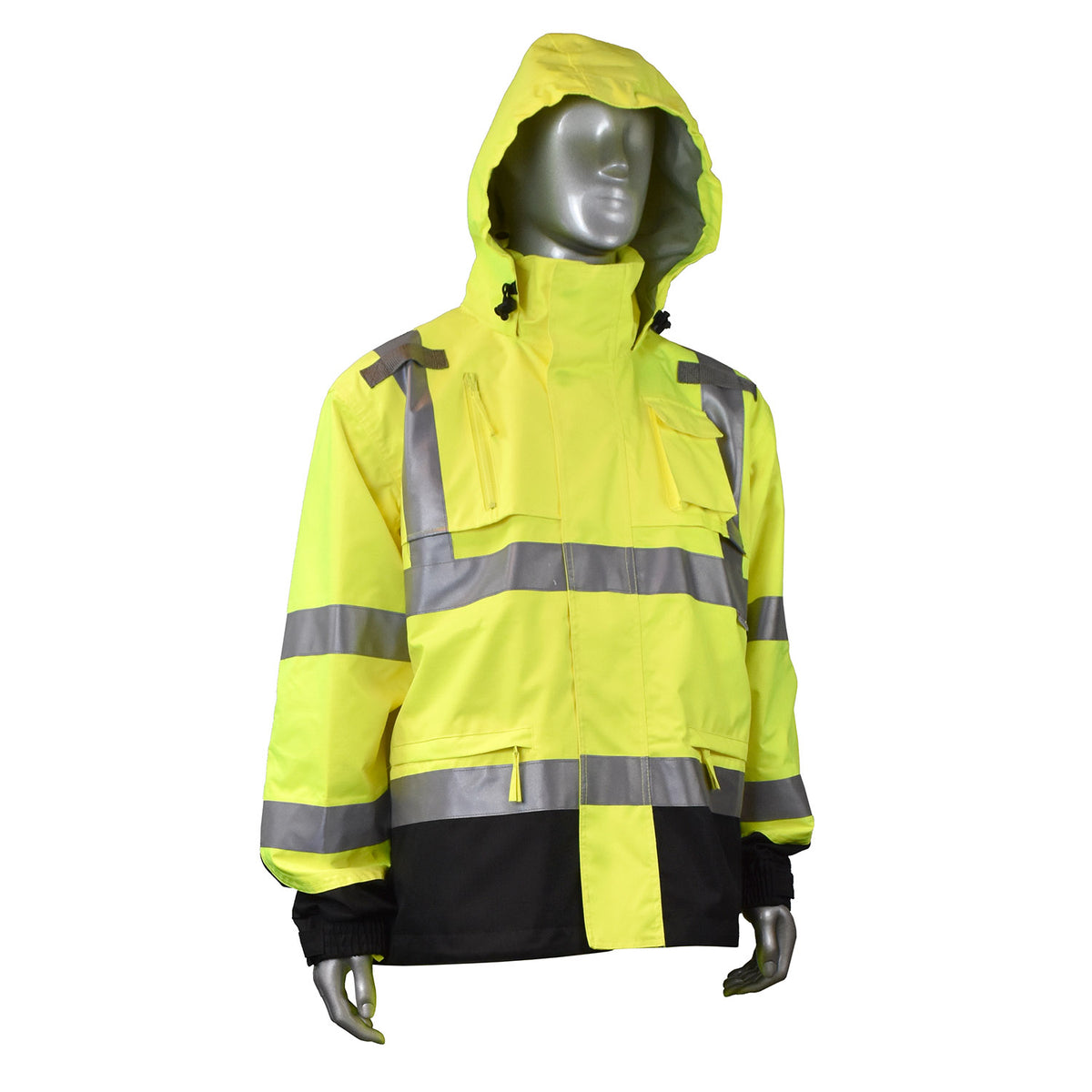 Radians RW32-3Z1Y - Heavy Duty Rip Stop Waterproof Rain Jacket - additional view
