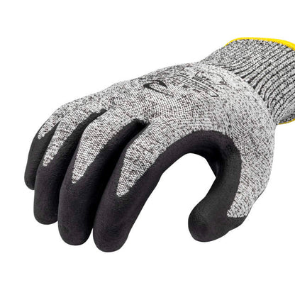 Radians RWG571 HPPE/Polyester Shell A4 Cut Level Foam Nitrile Palm Dip Gloves