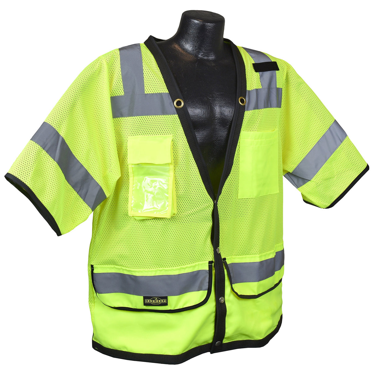 Radians SV59-3 - Type R Class 3 Heavy Duty Mesh Surveyor Vest - Hi-Vis Green