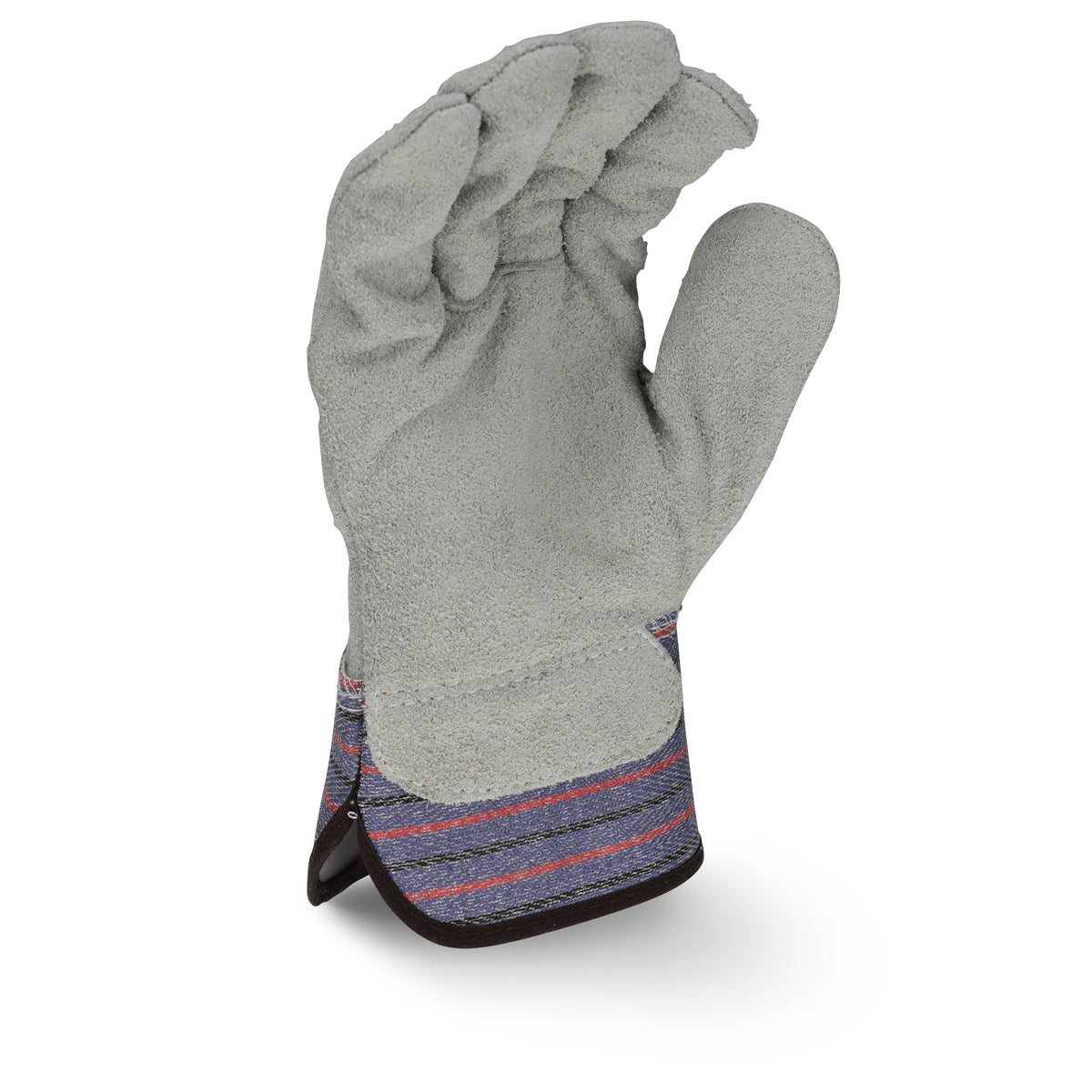 Radians RWG3206 - Full Regular Shoulder Gray Split Cowhide Leather Palm Glove - additional view