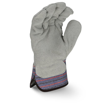 Radians RWG3206 - Full Regular Shoulder Gray Split Cowhide Leather Palm Glove - additional view