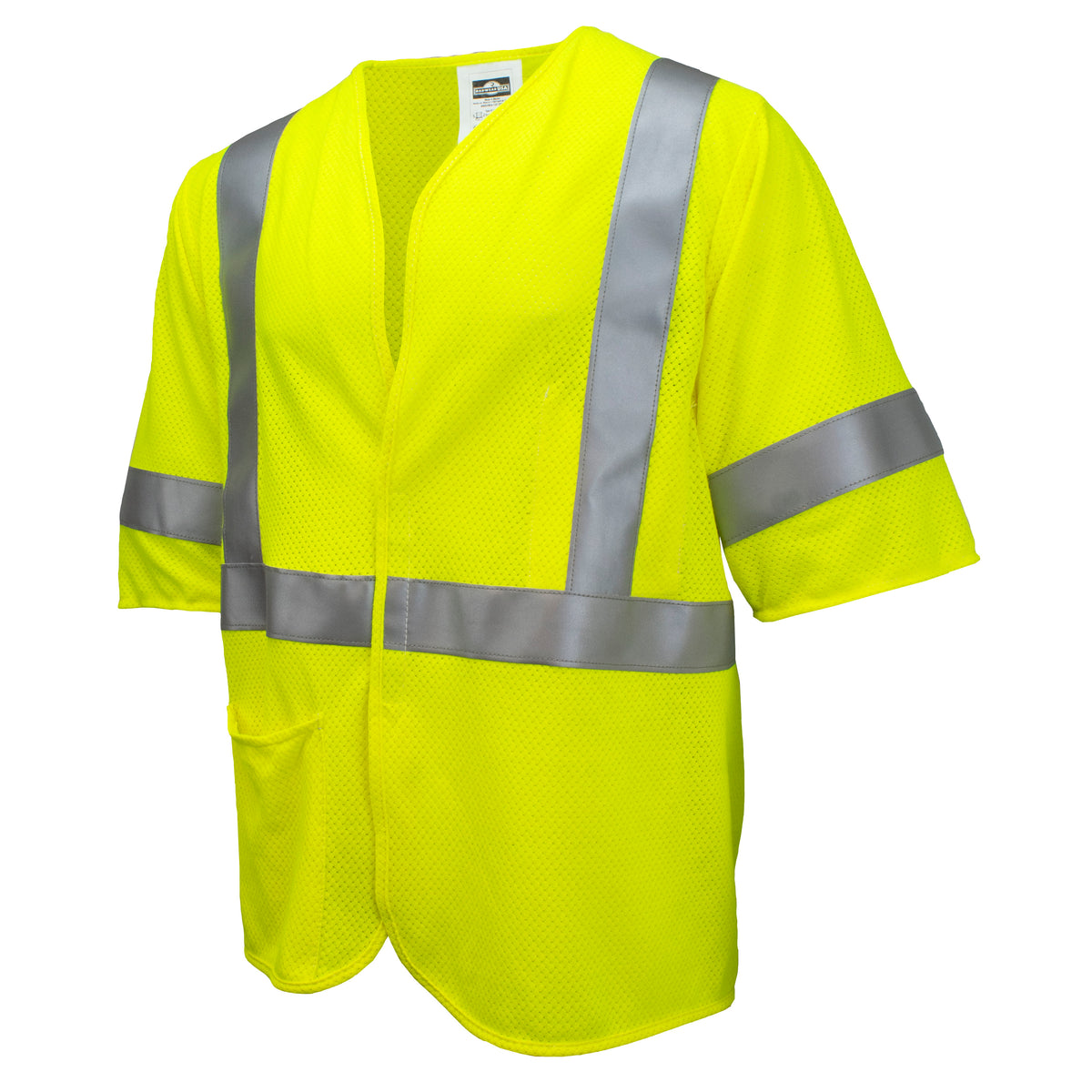 Radians SV97-M3VGMFR - Premium Modacrylic FR Class 3 Mesh Safety Vest - Hi-Vis Green