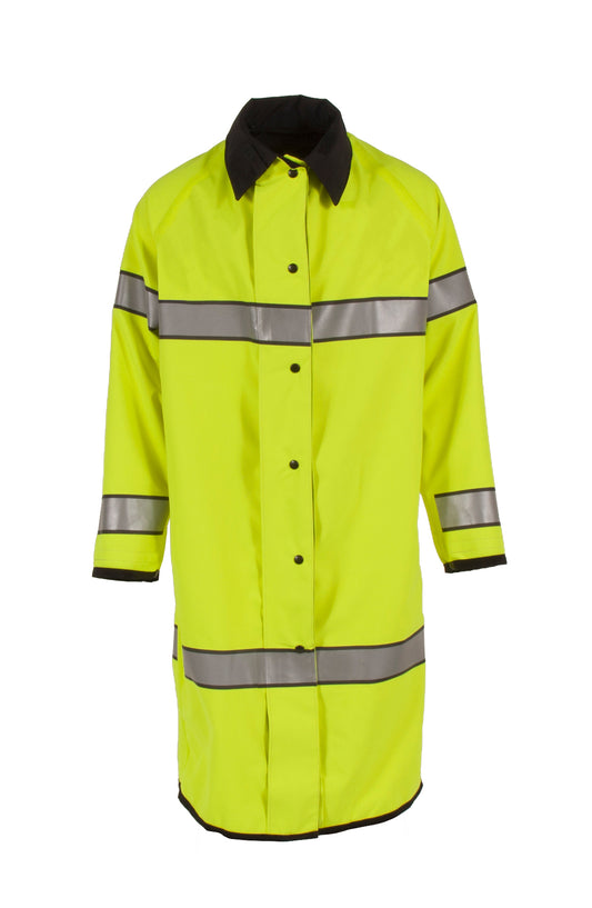 Neese 5010RCH3M - Reversible Police Coat with 3M Reflective Taping - Hi-Vis Lime / Black