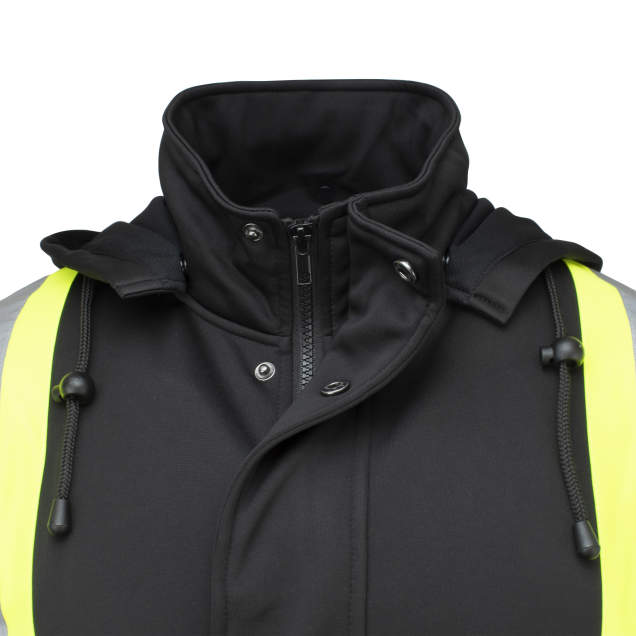 Radians SW01X-1 High Neck Zip Front X-Back Hooded Sweatshirt