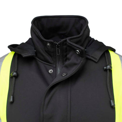 Radians SW01X-1 High Neck Zip Front X-Back Hooded Sweatshirt