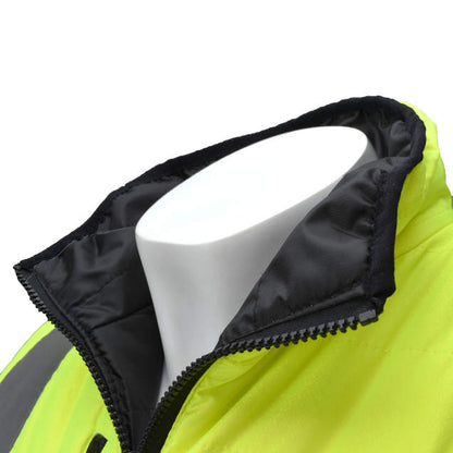 Radians SJ510 Quilted Reversible Jacket with Zip-Off Sleeves