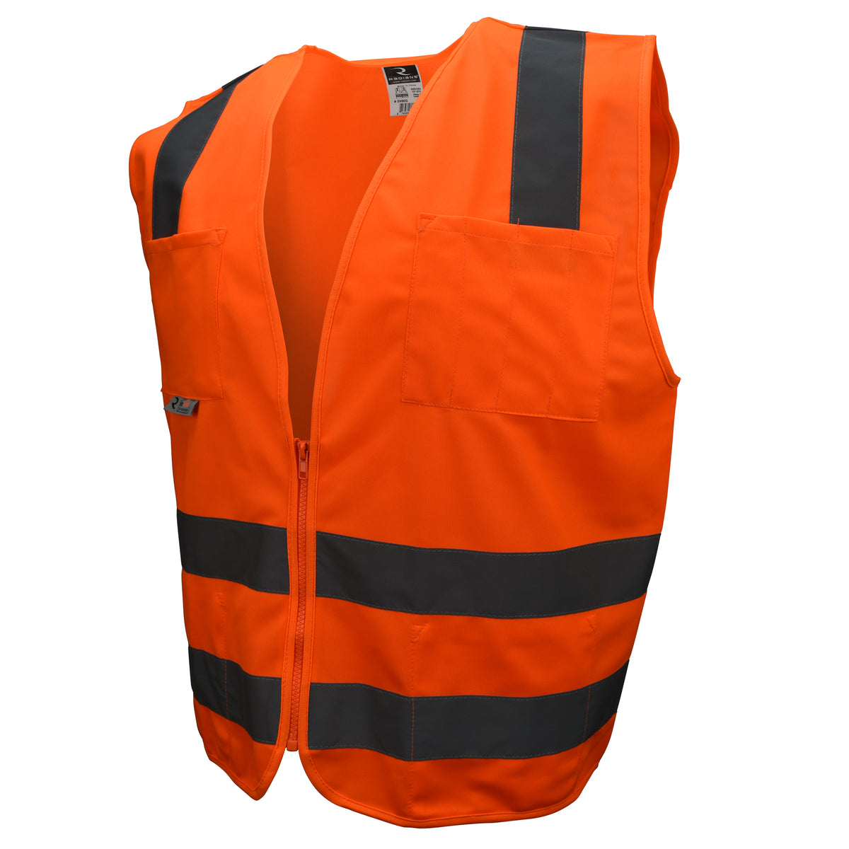 Radians SV8-SOLID - SV8 Standard Type R Class 2 Solid Safety Vest - Hi-Vis Orange
