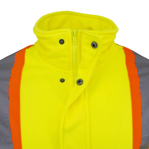 Radians SW01X-2 High Neck Zip Front X-Back Hooded Sweatshirt