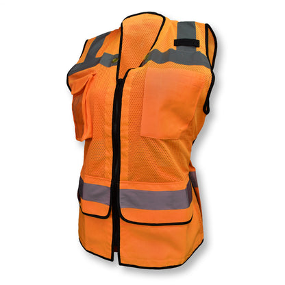 Radians SV59W-2 - SV59W Ladies Heavy Duty Surveyor Safety Vest - Hi-Vis Orange