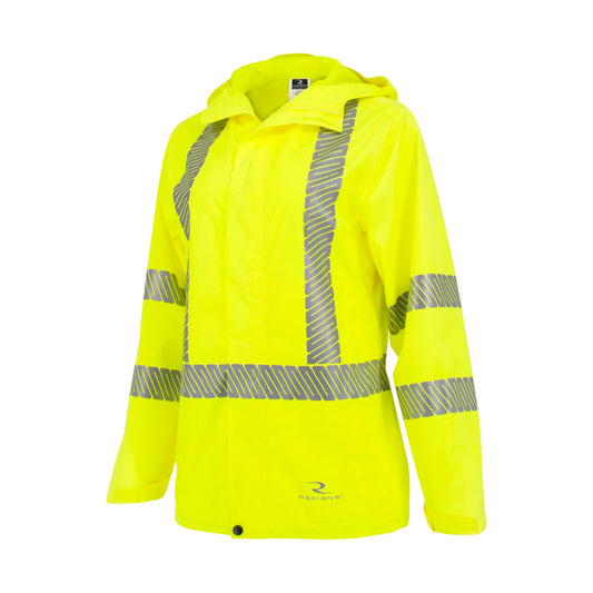 Radians RW12L-3 - RW12L Ladies Lightweight Rain Jacket - Hi-Vis Green