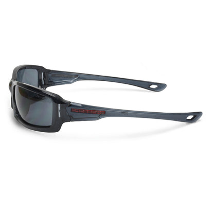 Crossfire M6A - Premium Safety Eyewear - Crystal Black Frame - Smoke Lens - additional view