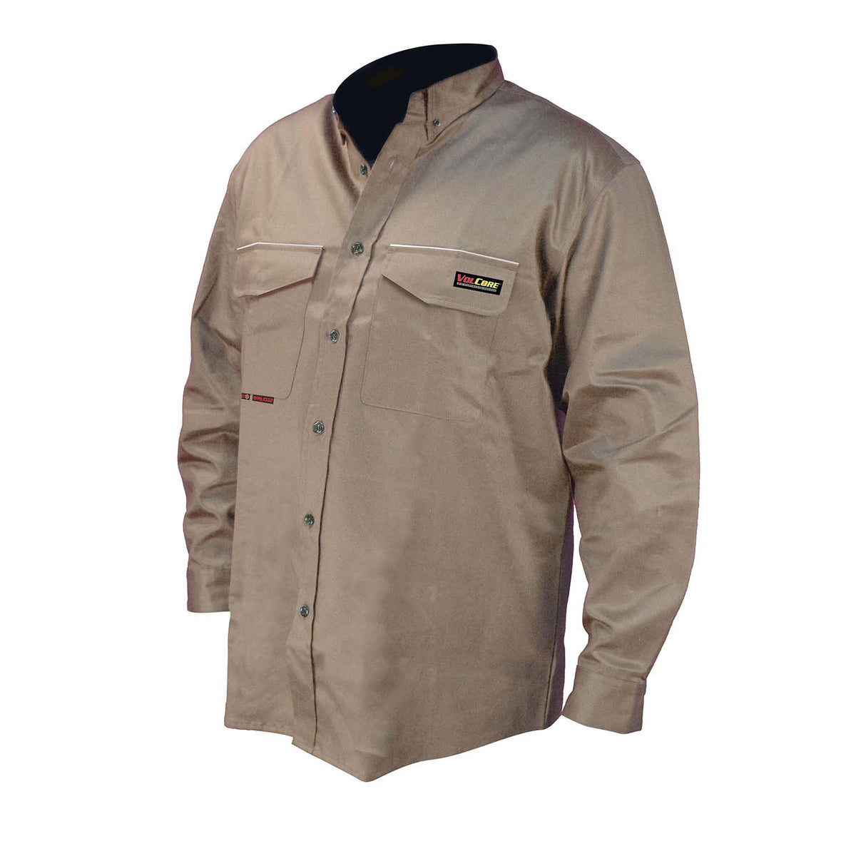 Radians FRS-001 - VolCore® Long Sleeve Button Down FR Shirt - Khaki - Khaki