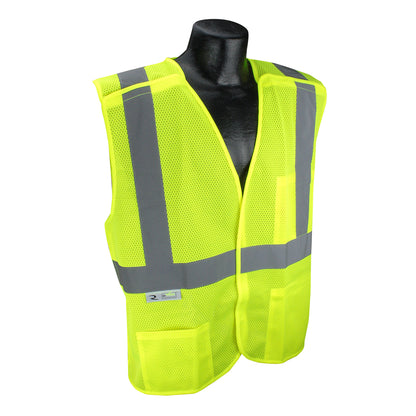 Radians SV4X - Economy Mesh X-Back Type R Class 2 Breakaway Safety Vest - Hi-Vis Green