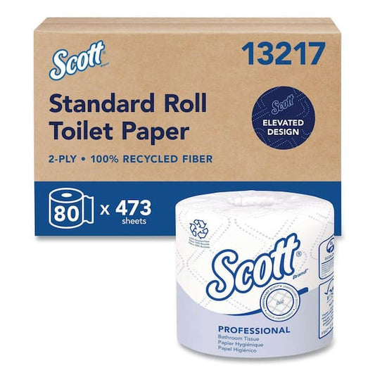 Kimberly-Clark Professional Scott 100% Rf Standard Rl Bathroom Tissue Ca / 80 - 13217