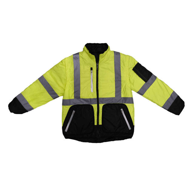 Radians SJ510 Quilted Reversible Jacket with Zip-Off Sleeves
