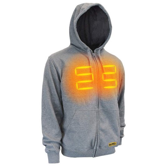 DEWALT Men's Heated French Terry Cotton Hoodie