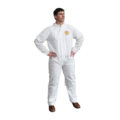 Cordova C-max™ White SMS Coverall, Zipper Fro #SMS100 - SMS100M image 3