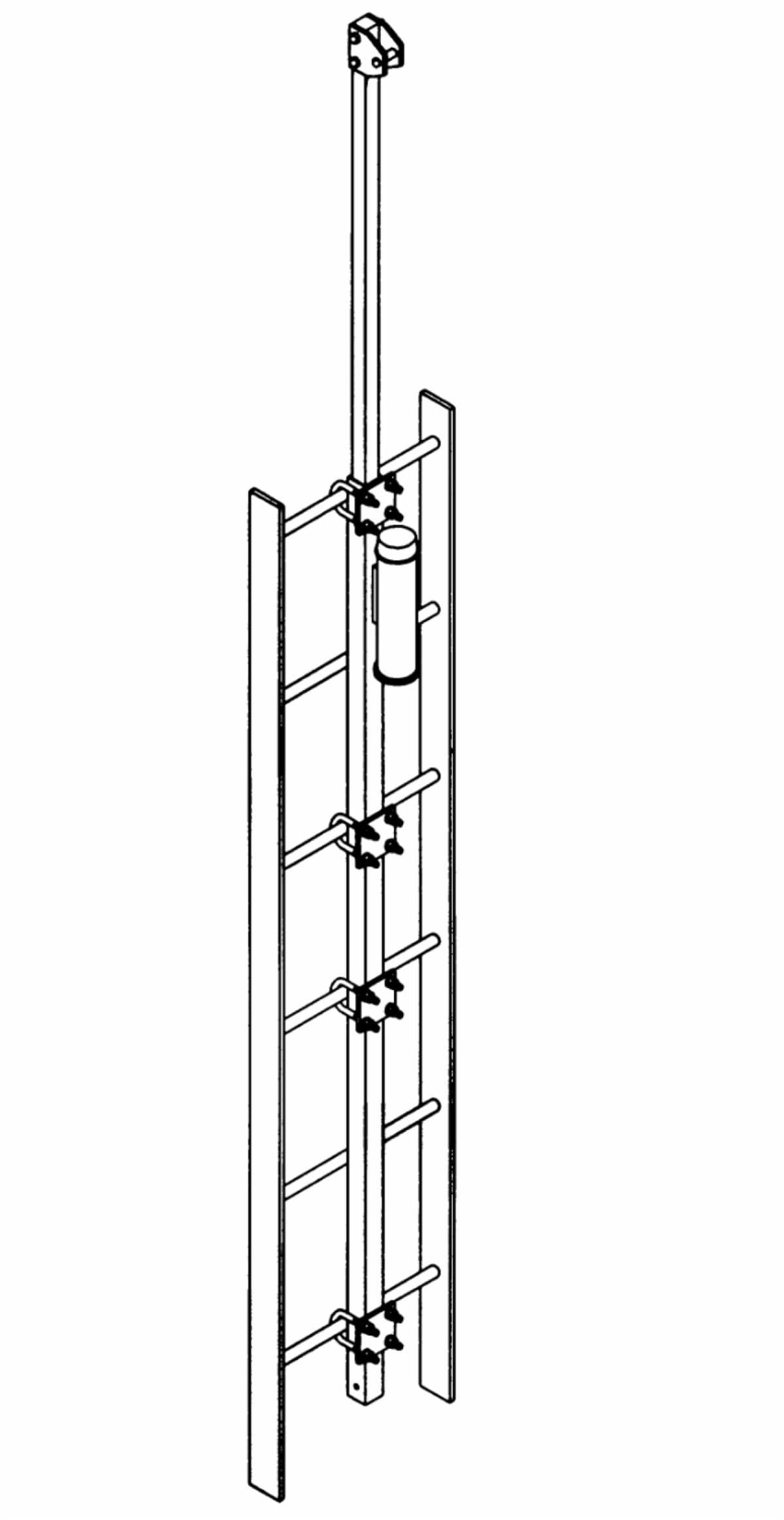 3M DBI-SALA Telescoping Extension Top Bracket Assembly