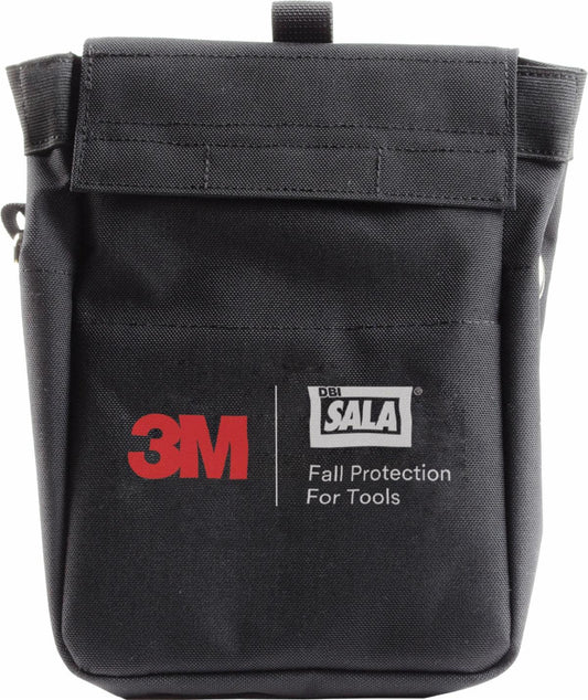 3M™ Tool Pouch with D-ring 1500124, Canvas, Black, 7.5 in x 11 in