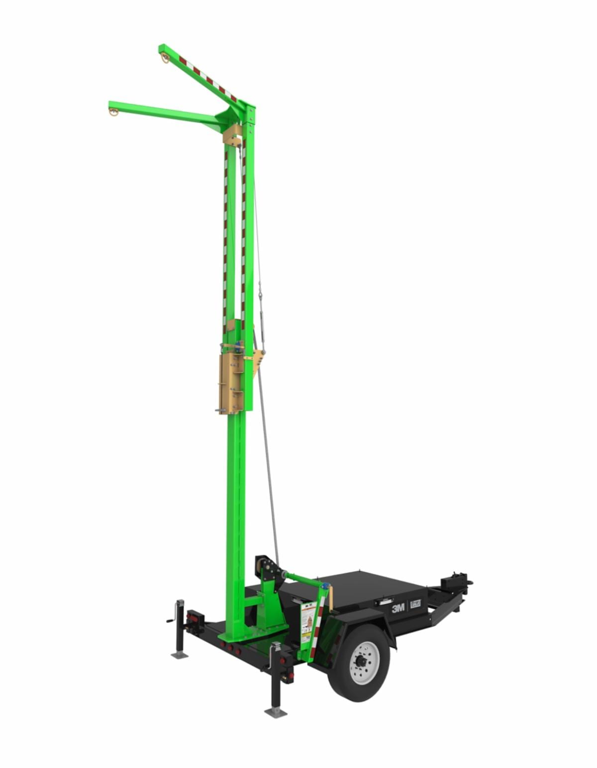 3M™ DBI-SALA® Flexiguard™ Trailer Mounted Adjustable Height Anchor System 8530690, 2 User, 12.75 – 20.5 ft (3.9 m - 6.3 m)