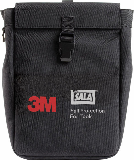 3M™ Tool Pouch with D-ring 1500127, Canvas, Black, 8.75 in x 13 in
