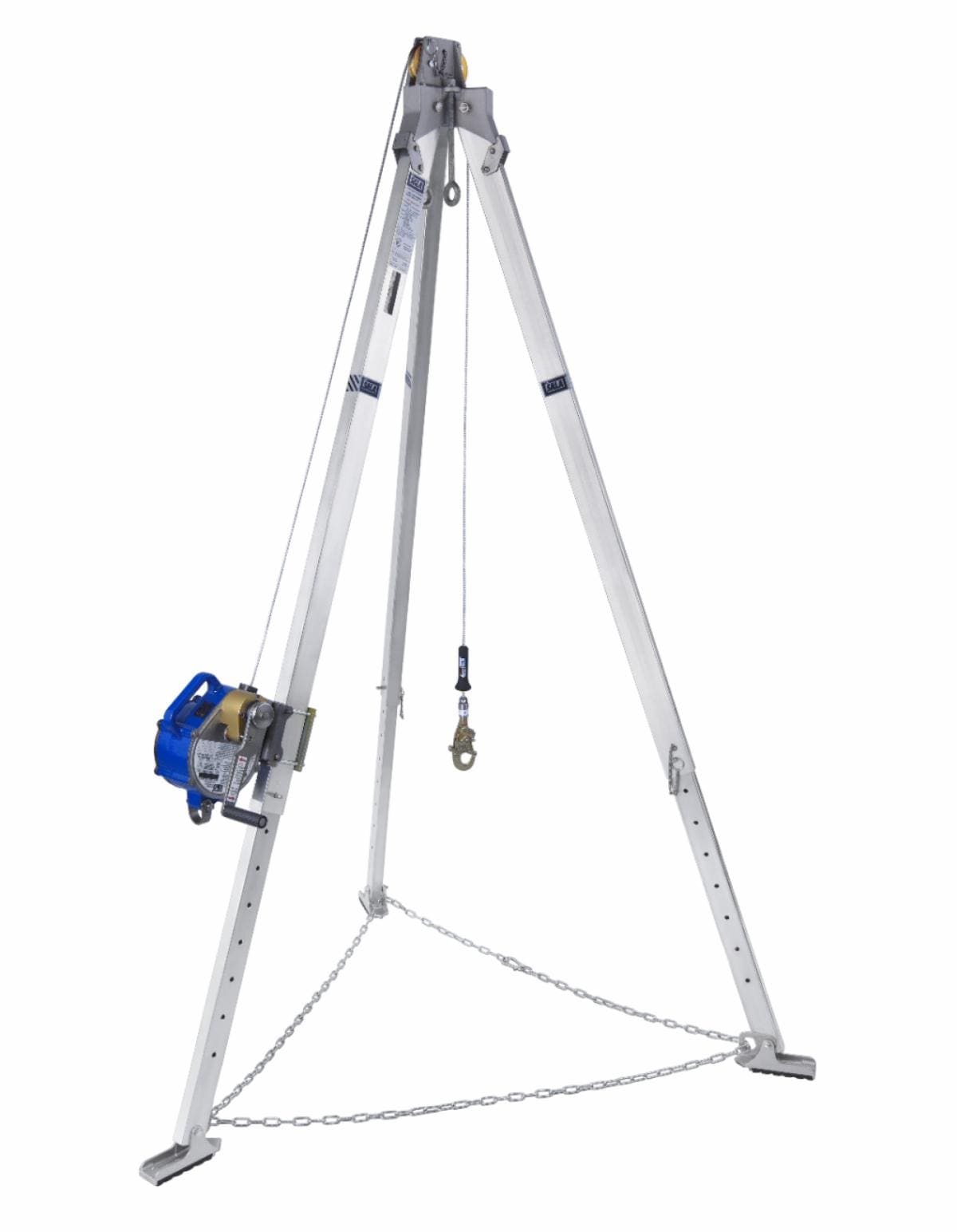 3M™ DBI-SALA® Confined Space Aluminum Tripod with 3-Way SRL 8301098, 50 ft. (15.2 m) Galvanized Cable