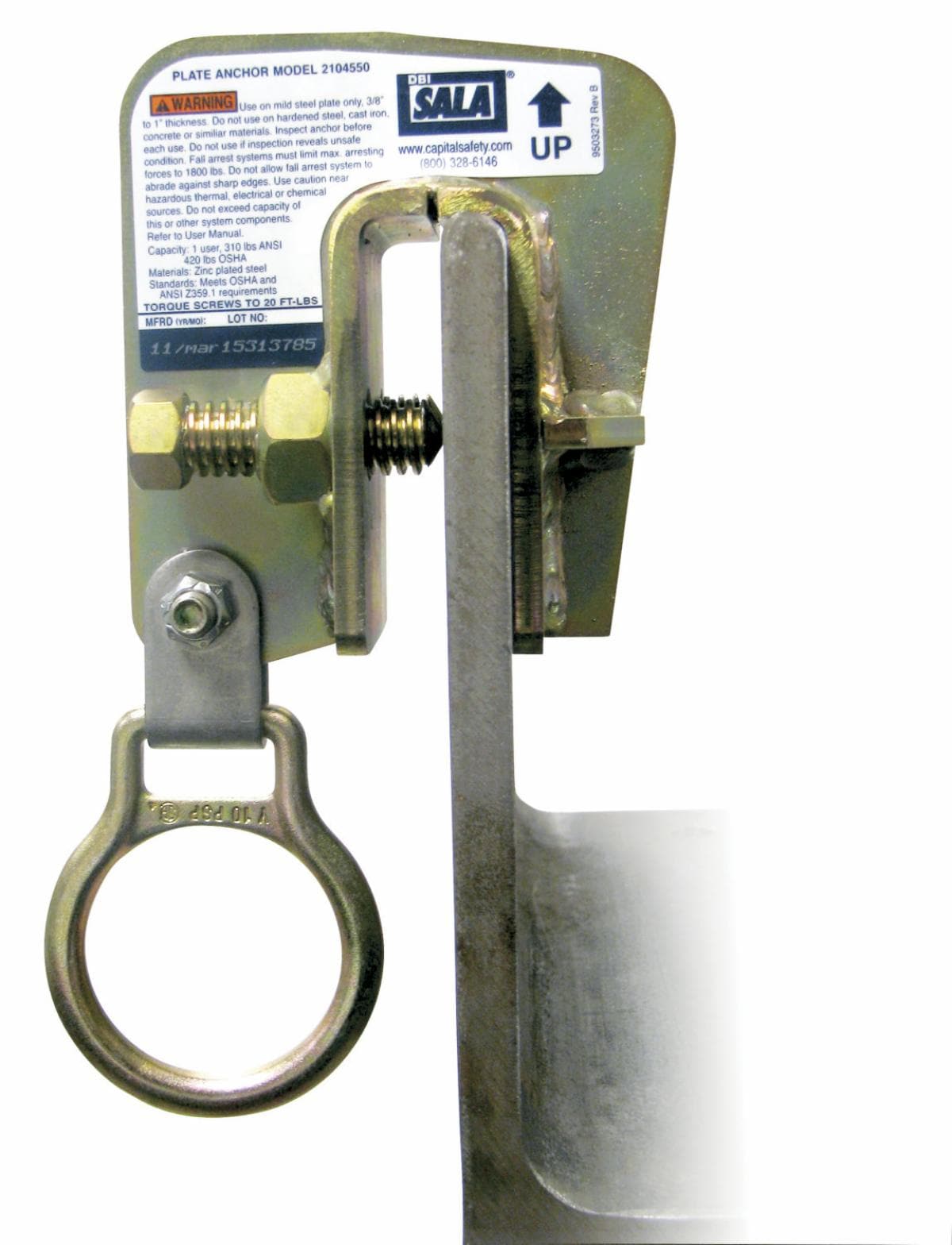 3M™ DBI-SALA® Steel Plate Anchor 2104550, 1 EA