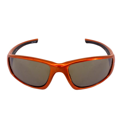 Crossfire RPG - Premium Safety Eyewear - Burnt Orange Frame - Demi-Copper Mirror Lens - additional view