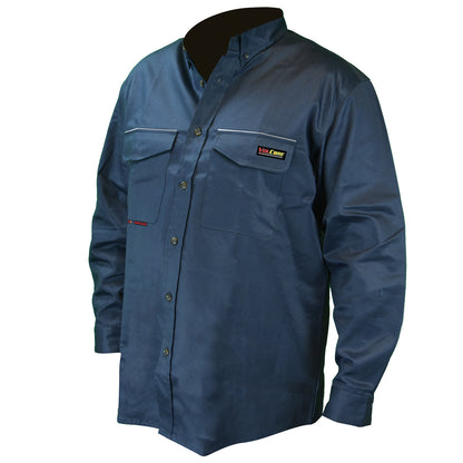 Radians FRS-001 - VolCore® Long Sleeve Button Down FR Shirt - Khaki - Navy