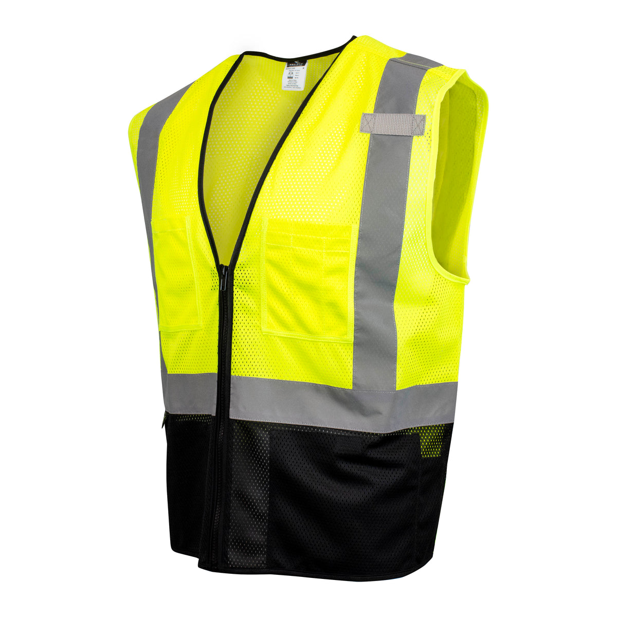 Radians SV54B-2Z - SV54B Color-Blocked Vest - Hi-Vis Green / Black