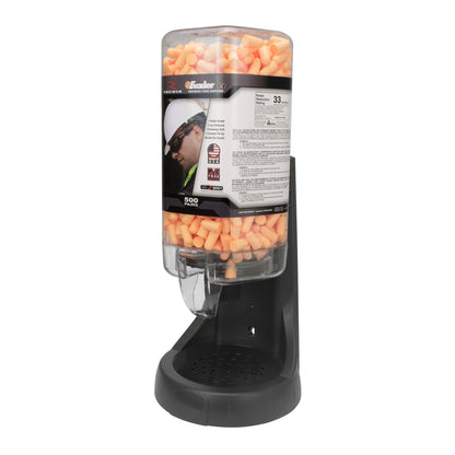 Radians FPD-500L94 - Refillable Dispenser with EVADER® FP94 Plugs - 500 Pair - Light Orange