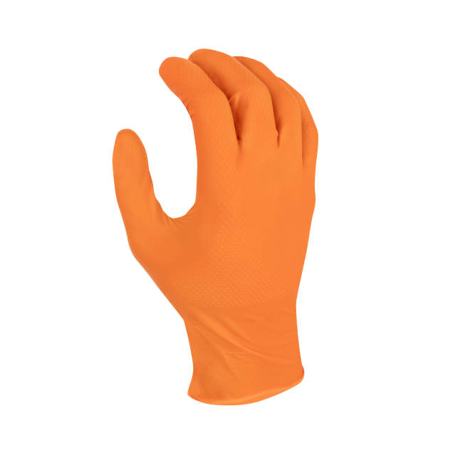 Radians RWG9606 6 Mil Nitrile Diamond Grip Disposable Industrial Grade Glove