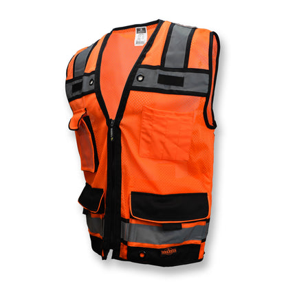 Radians SV65 - Type R Class 2 Heavy Duty Mesh Surveyor with Zipper - Hi-Vis Orange