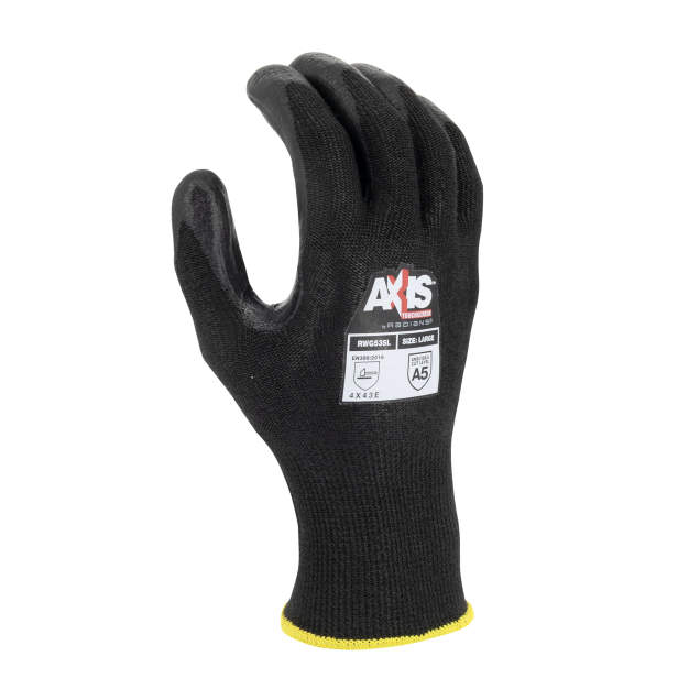 Radians RWG535 HPPE Cut Level A5 Touchscreen Reinforced Thumb Crotch Work Glove