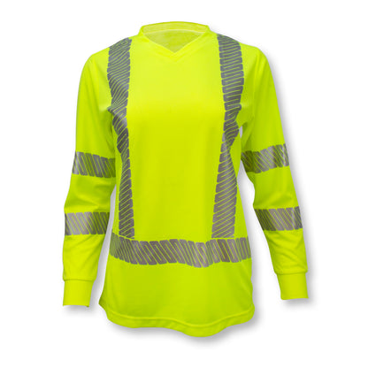 Radians ST21W-3 - ST21 Class 3 High Visibility Women's Long Sleeve T-Shirt with Max-Dri™ - additional view