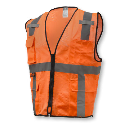 Radians SV7E - Economy Type R Class 2 Mesh Surveyor Safety Vest - Hi-Vis Orange