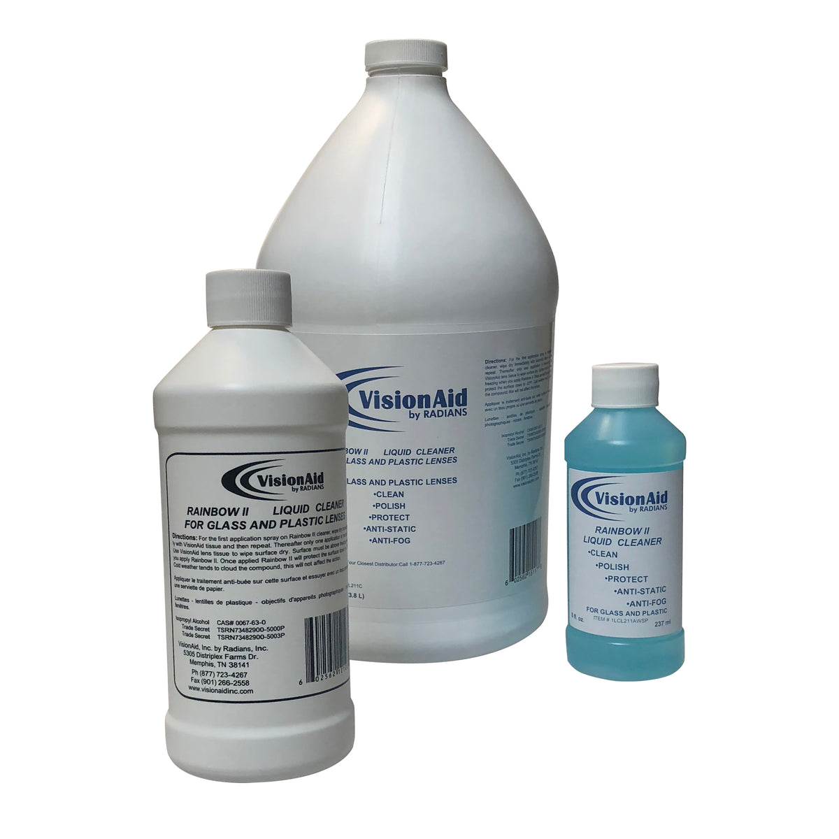 Vision Aid 1LCL211 - Lens Cleaning Liquid - 2 oz w/Flip Top Cap -
