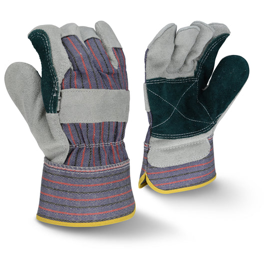 Radians RWG3200JP - Regular Shoulder Gray Split Cowhide Leather Glove - Gray