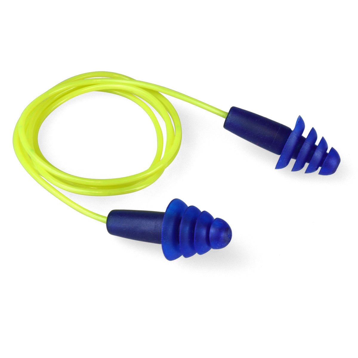 Radians FP43 - Resistor II™ Reusable Flanged Earplugs - Corded - Blue