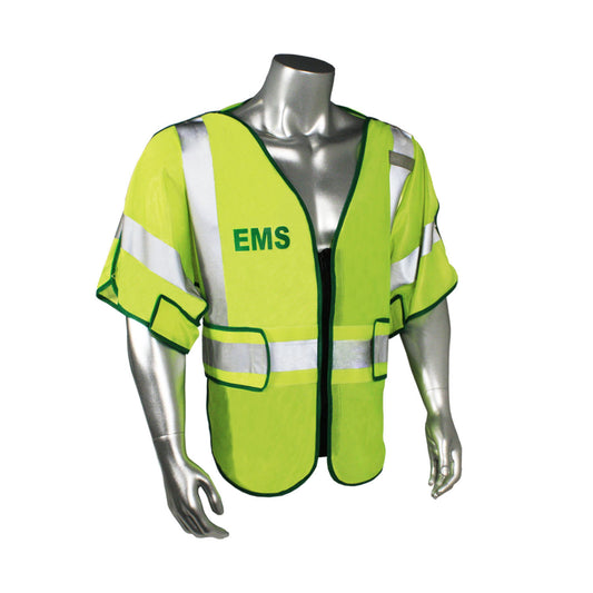 Radwear USA LHV-PS3-DSZR - Class 3 Safety Vest - EMS - Hi-Vis Green