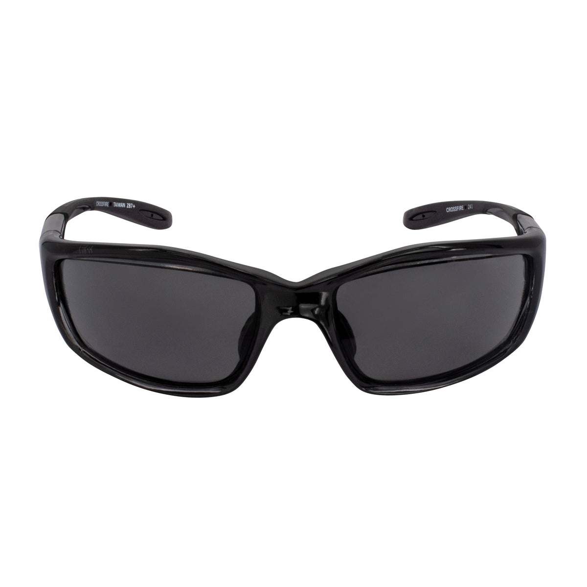 Crossfire INFINITY - Premium Safety Eyewear - Crystal Black Frame - Smoke Lens - additional view