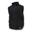 DEWALT Men's Heated Reversible Fleece Vest Kitted Black