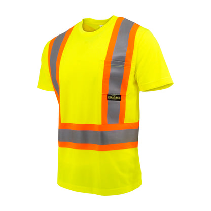 Radians ST11X-2 - ST11X Class 2 Short Sleeve Safety T-Shirt X-Back - Hi Vis Green - Hi-Vis Green
