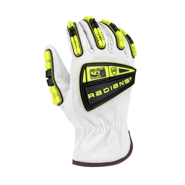 Radians RWG86 KAMORI® Goatskin Leather HPPE Lined A6 Cut Protection Glove with TPR